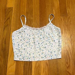 Romwe, floral tank top, size small